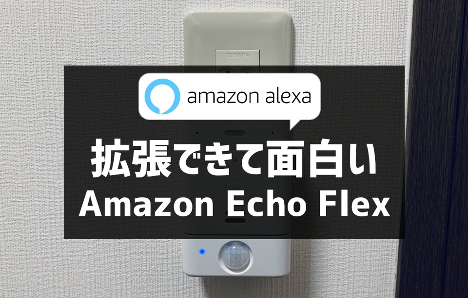 拡張できて面白い「Amazon Echo Flex」レビュー。トイレに 